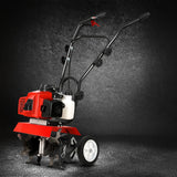 Giantz 63CC Tiller Garden Cultivator Rototiller 4 Blades Soil Plower Rotary Hoe - Close-Up Angle