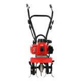 Giantz 88CC Tiller Garden Cultivator Rototiller 4 Blades Soil Plower Rotary Hoe - Side View