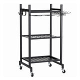 Gardeon Garden Tool Organizer with Wheels Heavy Duty Garage Yard Storage Cart - Low Angle