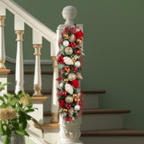 Christabelle 100cm Festive Floral Christmas Garland