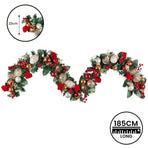 Christabelle Festive Floral Christmas Garland - 185cm
