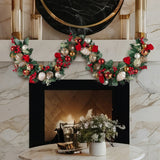 Christabelle Festive Floral Christmas Garland - 185cm