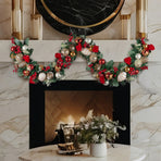 Christabelle Festive Floral Christmas Garland - 185cm