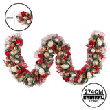 Christabelle 274cm Festive Floral Christmas Garland