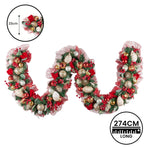 Christabelle 274cm Festive Floral Christmas Garland
