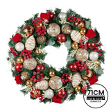 Christabelle Festive Floral Large Christmas Wreath - 71cm