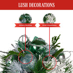 Christabelle Mint Luxe Bouquet Tabletop Christmas Decoration - 33cm