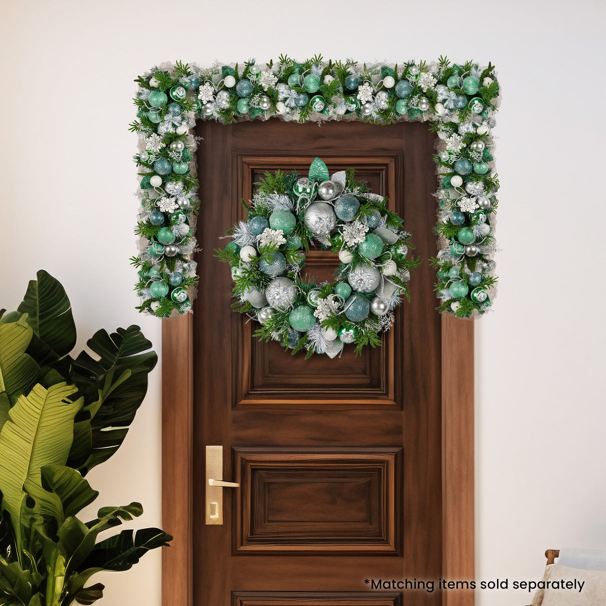 Christabelle Mint Luxe Christmas Garland - 274cm