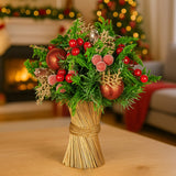 Christabelle 33cm Christmas Bouquet Floral Centrepiece with Berries & Baubles - Extra Image