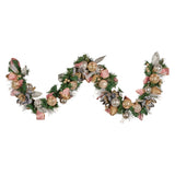 Christabelle 185cm Christmas Garland Lush Green Holiday Door Garland w/Jewelled Baubles, Flower