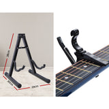 Alpha 34 Inch Classical Guitar Wooden Body Nylon String w/ Stand Beignner Purple - Side View