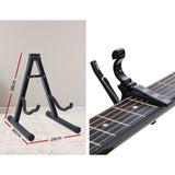 Alpha 34 Inch Classical Guitar Wooden Body Nylon String w/ Stand Beignner Red - Top-Down View