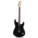 Alpha 41 Inch Electirc Guitar Humbucker Pickup Switch Full Size Black - Side View