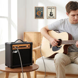 Alpha 20W Guitar Amplifier Portable Practice Amp Overdrive 3-Band EQ Black - Close-Up Angle
