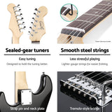 Alpha Strat-Style Electric Guitar with 20W Amplifier and Accessories - Black