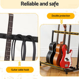 Alpha 5 Space Folding Guitar Stand Rack Holder Display - Rear View