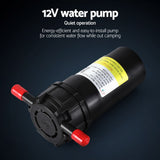 Devanti Portable Gas Water Heater LPG-powered System White With Pump - Close-Up Angle