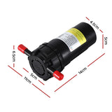 Water Pump 12V Pressure Shower 4L/Min - Front View