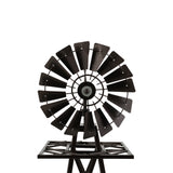 Garden Windmill 120cm Metal Ornaments Outdoor Decor Ornamental Wind Mill - Side View