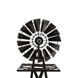 Garden Windmill 160cm Metal Ornaments Outdoor Decor Ornamental Wind Mill - Side View