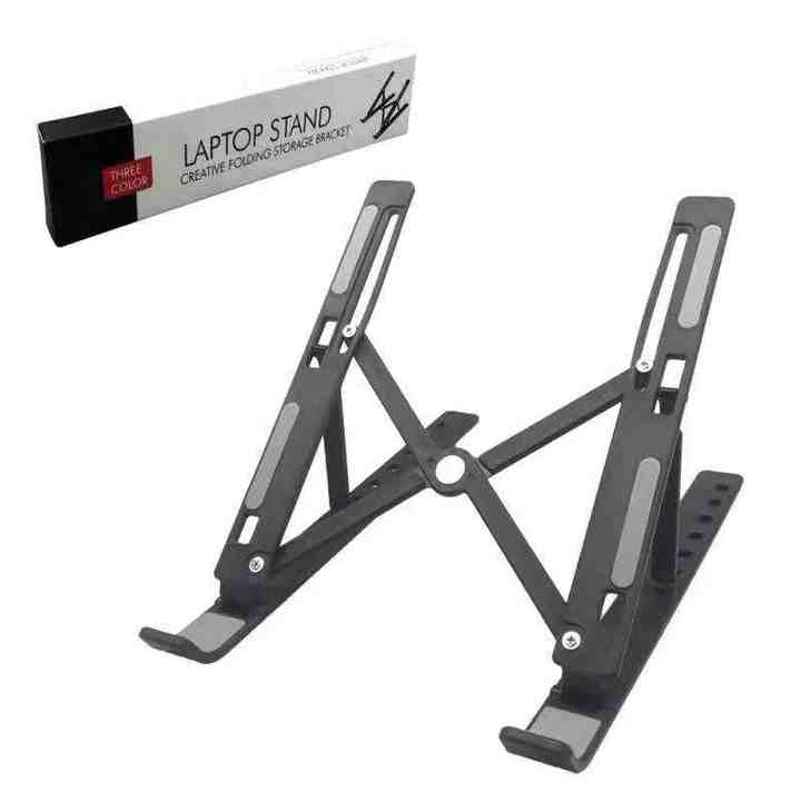 Flexible and Portable Adjustable Laptop Stand - Lightweight ABS Design for Tablets and Phones