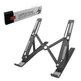 Flexible and Portable Adjustable Laptop Stand - Lightweight ABS Design for Tablets and Phones - Front View