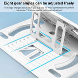 Affordable Universal Rotatable Foldable Laptop Cooling Stand with Fan Pad Holder - Top-Down View