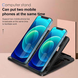 Affordable Universal Rotatable Foldable Laptop Cooling Stand with Fan Pad Holder - 45-Degree Angle