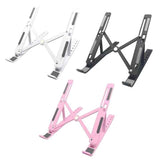 Adjustable Portable Ergonomic Aluminum Laptop Stand Holder for Desk Use - Front View