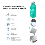 Mineral Water Bottle + a Mineral Stone Pouch - MINT GREEN