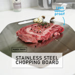 Combo Hexagon Stainless Steel Chopping Board + Holder