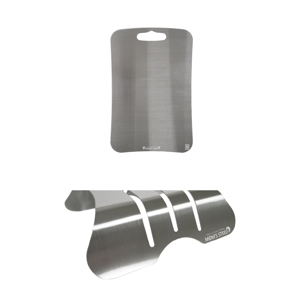 Combo Medium Stainless Steel Chopping Board + Holder