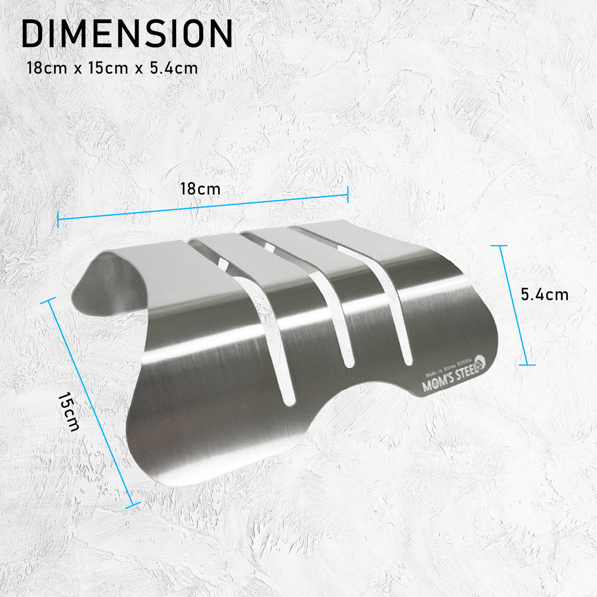 Combo Medium Stainless Steel Chopping Board + Holder