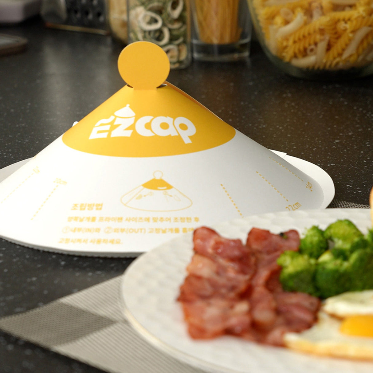 50X EZ CAP Paper Lid for Frypan Disposable