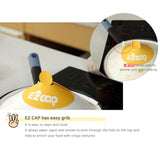 50X EZ CAP Paper Lid for Frypan Disposable - Rear View