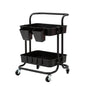 Trolley Cart Storage 2 Tier - BLACK