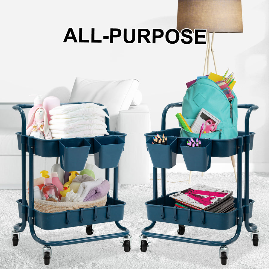 Trolley Cart Storage 2 Tier - BLUE