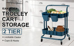 Trolley Cart Storage 2 Tier - BLUE