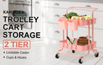 Trolley Cart Storage 2 Tier - PINK