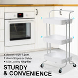 Trolley Cart Storage 2 Tier - WHITE