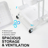 Trolley Cart Storage 2 Tier - WHITE - Extra Image