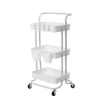 Trolley Cart Storage 3 Tier - WHITE