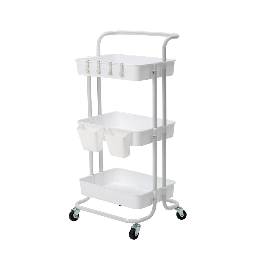 Trolley Cart Storage 3 Tier - WHITE