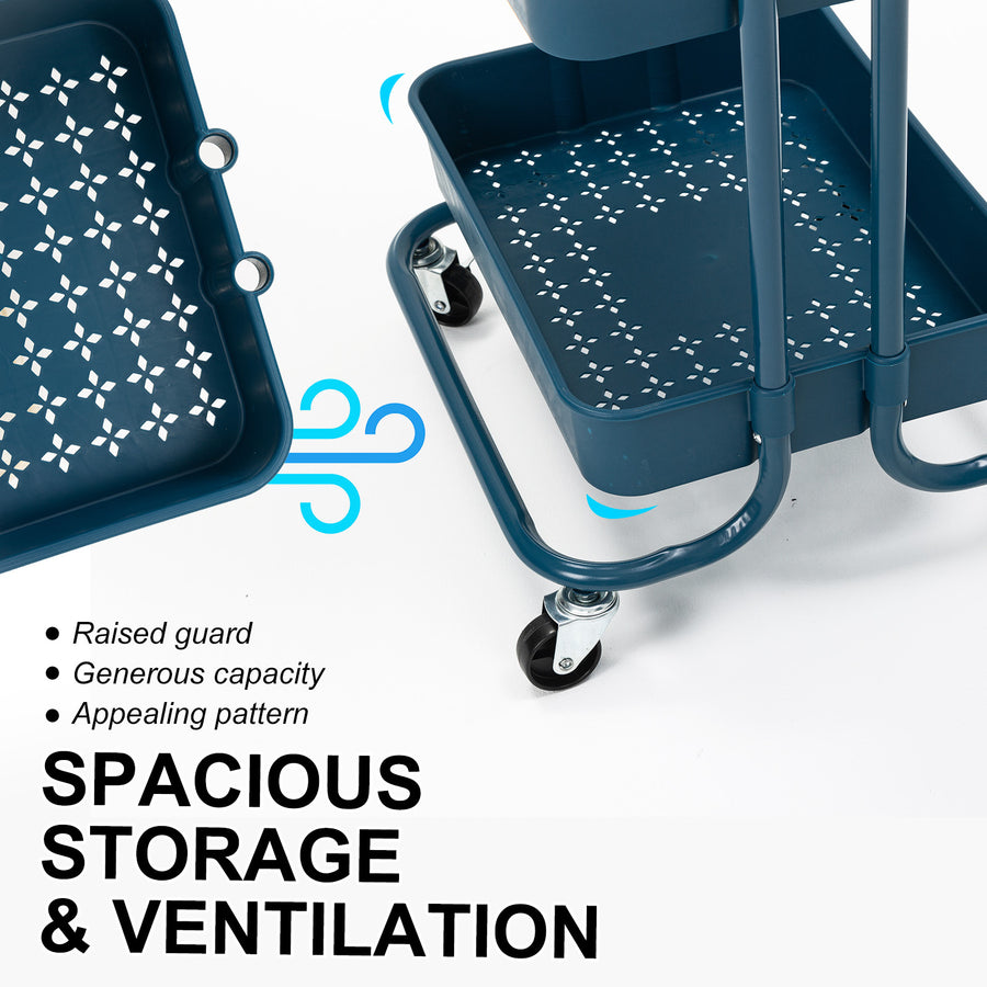 Trolley Cart Storage 4 Tier - BLUE