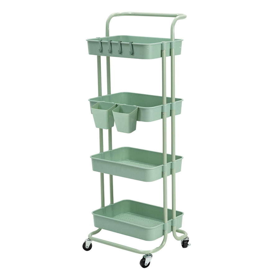 Trolley Cart Storage 4 Tier - GREEN