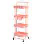 Trolley Cart Storage 4 Tier - PINK
