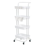 Trolley Cart Storage 4 Tier - WHITE