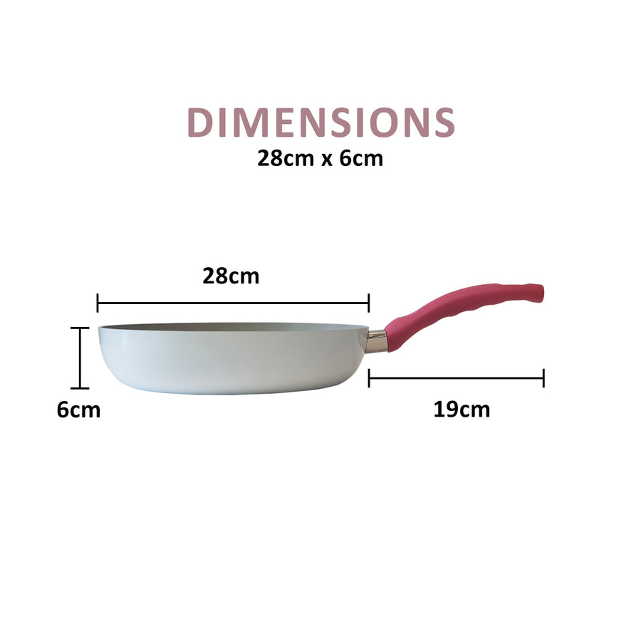 28cm Frypan - WHITE