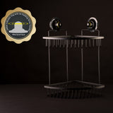 Double Corner Shelf - BLACK - Top-Down View
