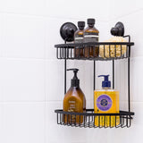 Double Corner Shelf - BLACK - Side View